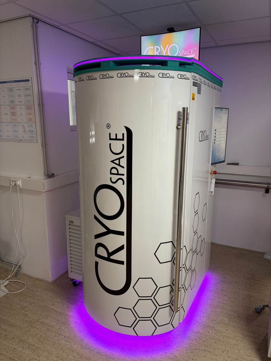 CryoSpace Hybrid PRO cryocabine, parelwit