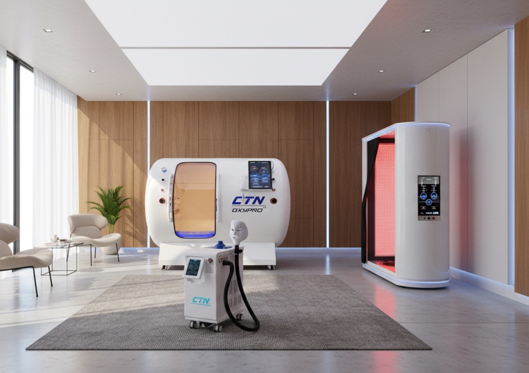Recovery workflow in een gym of wellnessconcept met logische herstelstappen